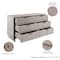 Manhattan Comfort Granville Light Grey 5-Drawer Chest and 6-Drawer Double Dresser, Set of 2 GRAN066 - alternate 9
